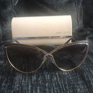 Gorgeous JImmy Choo Rose Metal Cat Eye sunglasses